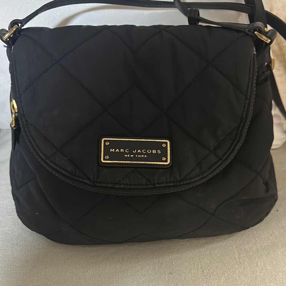 Marc Jacobs Black Quilted Crossbody Bag